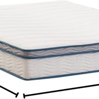 ZINUS 8 Inch Spring Sensation Hybrid Mattress [New Version], Queen, Fiberglass Free, Medium Firmness, Durable Support, Certified Safe Foams & Fabric, Mattress in A Box - Image 3
