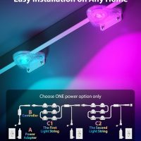 addlon 200FT Permanent Outdoor Lights, Smart RGB LED Lights for House & Outdoor Decor, App & Remote Control, DIY Scene Mode, IP67 Waterproof for Christmas, Holiday, Party, Halloween Decorations - Image 4