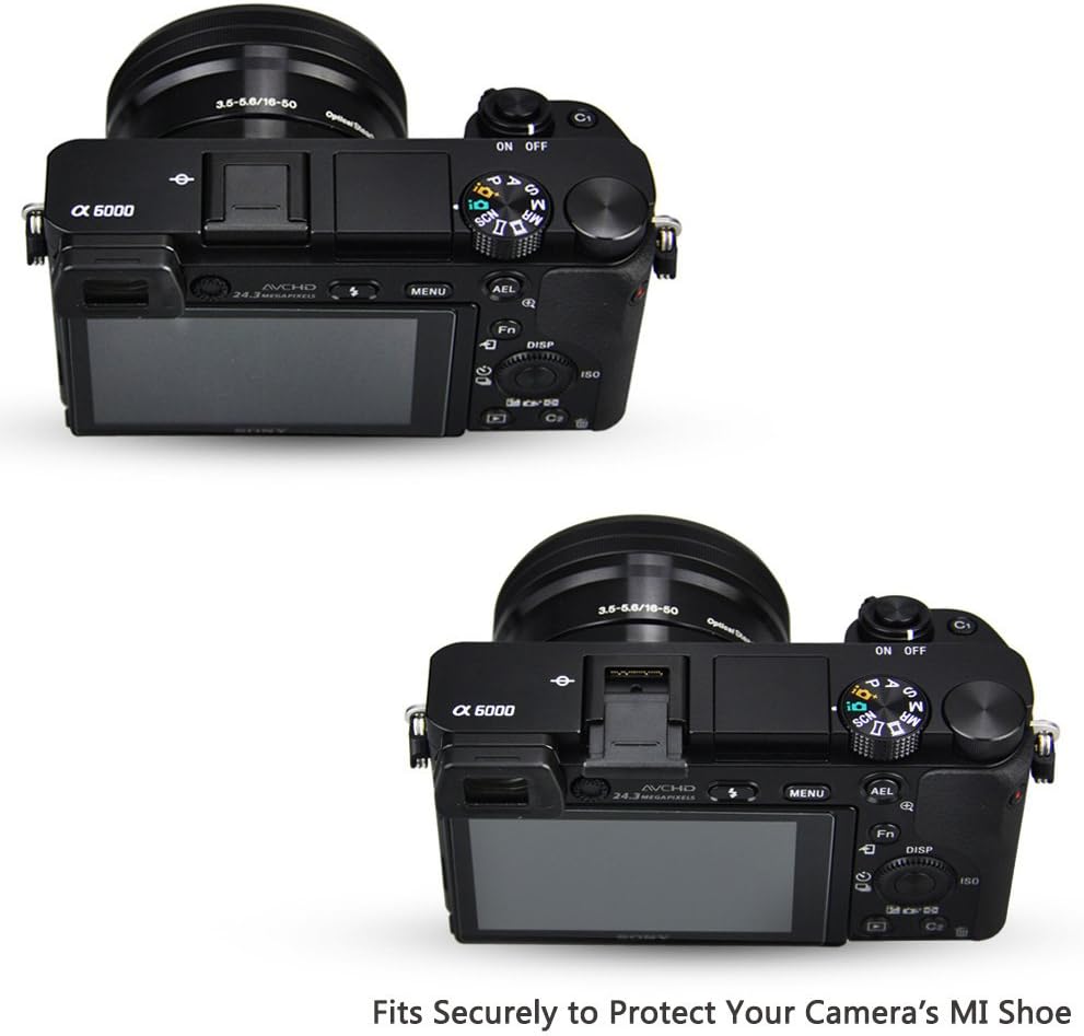 2 Pack JJC FA-SHC1M Hot Shoe Cover Cap for Sony ZV-E10 A6000 A6100 A6300 A6400 A6500 A6600 A6700 A1 II A7C II A7CR A7III II A7RIV A7R III II A7S III II ZV-1 II ZV-E1 A9 RX10 VI III RX1R III & More - Image 2