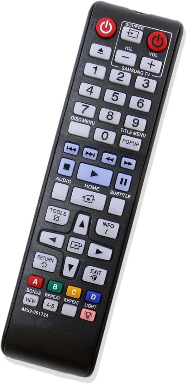AK59-00172A Replace Remote Control fit for Samsung Blu-Ray Disc DVD Player BD-F5700 BD-J5100 BD-J5900 BD-J5700 BD-E5700 BD-E6500 BD-EM57 Bluray Blu Ray Home Theater Sound System
