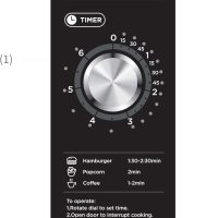 Midea Equipment 1025F0A Countertop Commercial Microwave Oven with Dial, 1000W, Stainless Steel.9 CuFt - Image 3