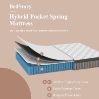 BedStory Plush Queen Mattress 12 Inch - 7-Zone Hybrid Mattress for Targeted Support - Deep Sleep Contouring Pain Relieving Bed in a Box - Fiberglass Free, CertiPUR-US Certified, 365-Night Trial - Image 3