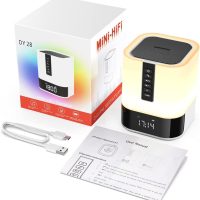 Night Light Bluetooth Speaker, 5 in 1 Touch Control Bedside Lamp Dimmable Multi-Color Changing, Bedroom Alarm Clock, Best Birthday Gift Ideas for 10 11 12 13 14 Year Old Teenage Girls/Boys - Image 10