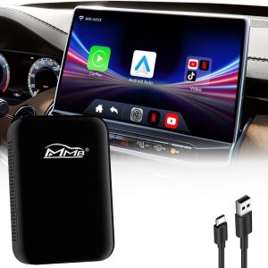 MMB WJUC-PRO Wireless CarPlay Adapter, Android Auto Adapter Online Netflix/SmartTube Multimedia Video, CarPlay Dongle for iPhone, Magic Box 2.0 Carplay for Factory Wired CarPlay Car