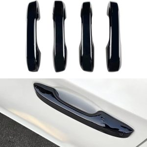 Door Handle Covers Trim Compatible with 11th Gen Civic Accessories, for Honda Civic 2022 2023 2024 2025, Accord/CR-V/HR-V 2023 2024 2025 with Smart Auto Lock - Glossy Black Car Decoration