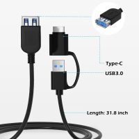 External Blu-ray Drive, External Blueray/DVD Drive for PC External Bluray Burner with Extension Data Cable USB 3.0 Type-C Compatible with Windows/MacOS/Linux Laptop Desktop - Image 3