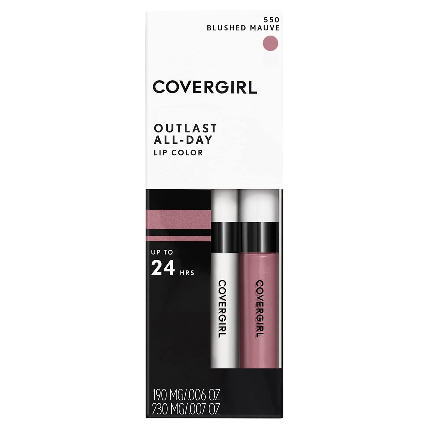 COVERGIRL Outlast All-Day Lip Color With Topcoat, Blushed Mauve - Image 3