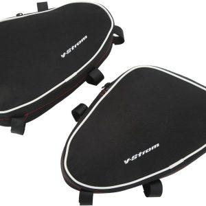 Headerbs Crash Bar Bags, 2PCS Motorcycle Frame Side Bag Repair Tool Placement Package Bag for V Strom DL650 DL1000
