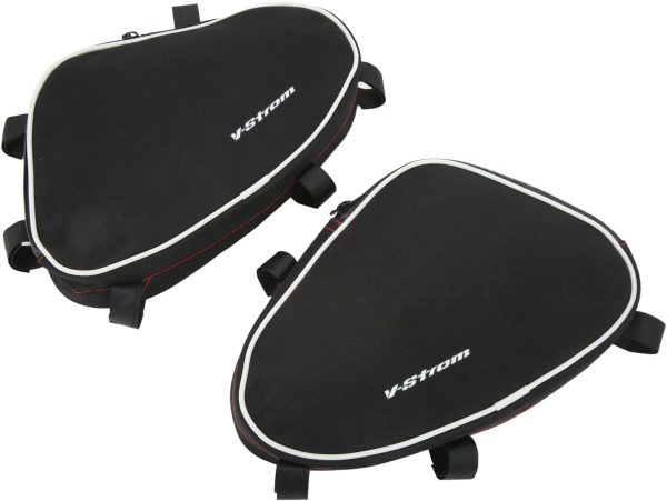Headerbs Crash Bar Bags, 2PCS Motorcycle Frame Side Bag Repair Tool Placement Package Bag for V Strom DL650 DL1000