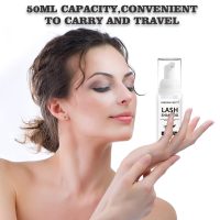 Mererke_Pretty Eyelash Extension Shampoo 50 ml + Brush - Eyelid Foaming Cleanser - Sensitive Paraben & Sulfate Free - Eyelash Wash and Lash Bath for Extensions - Salon Use and Home Care - Image 7