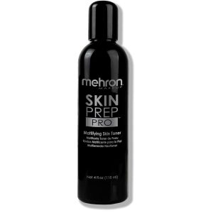 Mehron Makeup Skin Prep Pro Mattifying Skin Toner | Long Lasting Pre-Makeup Primer 4 fl oz (120 ml)