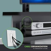 TOPGREENER 6 Pack Bristled Brush Wall Plate Multimedia Pass-Through Insert for Low Voltage Cables, HDMI Cables, Coaxial Cables, Speaker Wires, Home Theater Systems, Size 1-Gang 4.50" x 2.75", White - Image 3