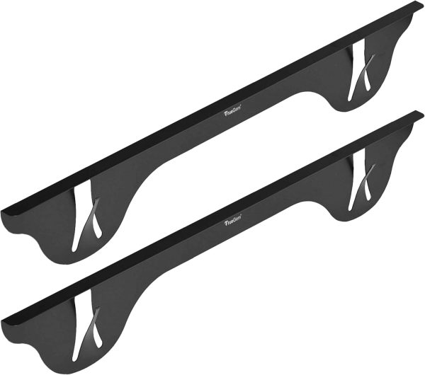 TrueGem Stove Gap Covers - 23.4", Black, Stainless Steel
