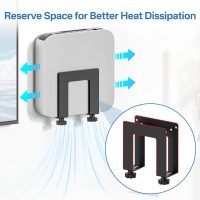 Adjustable Wall Mount for Cable Box | Router Mount | Modem Mounts, Cable Box Mount Behind TV for Streaming Media, DVD Players and More Small or Narrow Devices Shelf - Image 5
