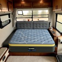 Elfreda Short Queen Mattress, 12 inch Pillow Top Pocket Spring Hybrid RV Mattress, Memory Foam Innersprings Medium Firm，Supportive Pressure Relief 74''x60 Camper in a Bag - Image 9