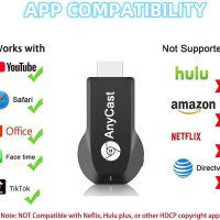 Anycast Wireless HD Display Adapter Receiver 1080P Screen Mirroring Streaming Media Dongle Compatible with iOS/Android/Windows/Mac to HDTV Monitor Projector - Image 4