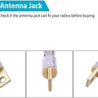 FM Radio Antenna, 2-Pack Telescopic AM FM Radio Antenna Replacement Antenna for TV Home Audio Video AV Stereo Receiver Tuner - Image 2