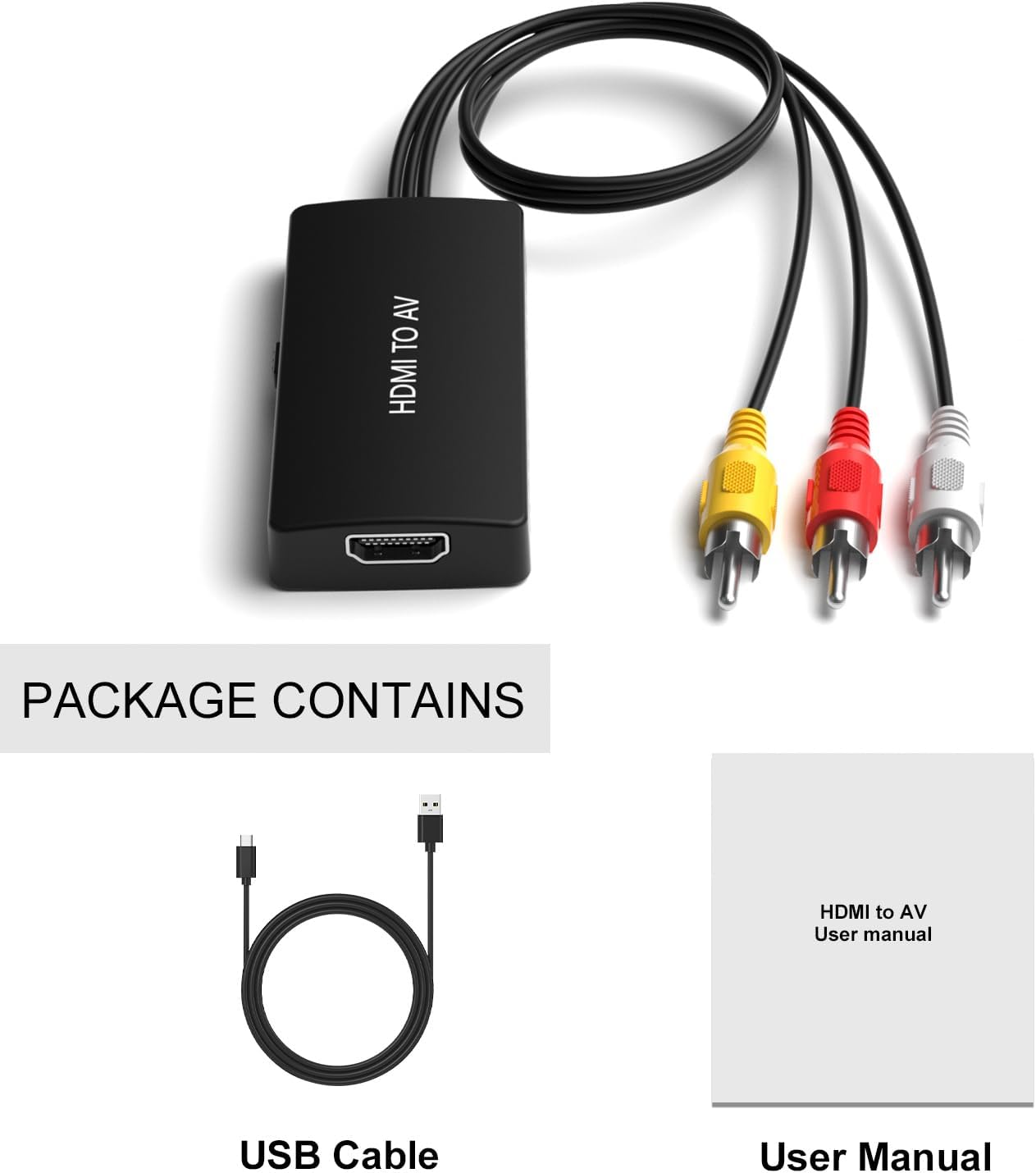 Dingsun HDMI to RCA Converter Adapter HDMI to Older TV Adapter for Apple TV,Roku, Fire Stick, DVD, Blu-ray Player ect. - Image 7