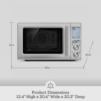 Breville BMO870BST Combi Wave 3-in-1 Microwave, Air Fryer and Convection Oven, Black Stainless Steel - Image 6