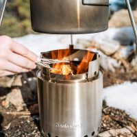 Solo Stove Campfire Camping Stove Portable Stove for Backpacking Outdoor Cooking Great Stainless Steel Camping Backpacking Stove Compact Wood Stove Design-No Batteries or Liquid Fuel Canisters Needed - Image 7