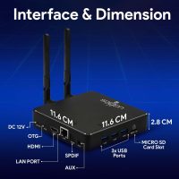 UGOOS AM9 64-Bit Android Media Player, 4K HDR TV Box with Bluetooth Remote, Amlogic S905X5 Quad-Core, 4 GB RAM, 64 GB Storage, Wi-Fi 6, Bluetooth 5.2, HDMI 2.0, Upgraded Version of AM6B Plus - Image 7