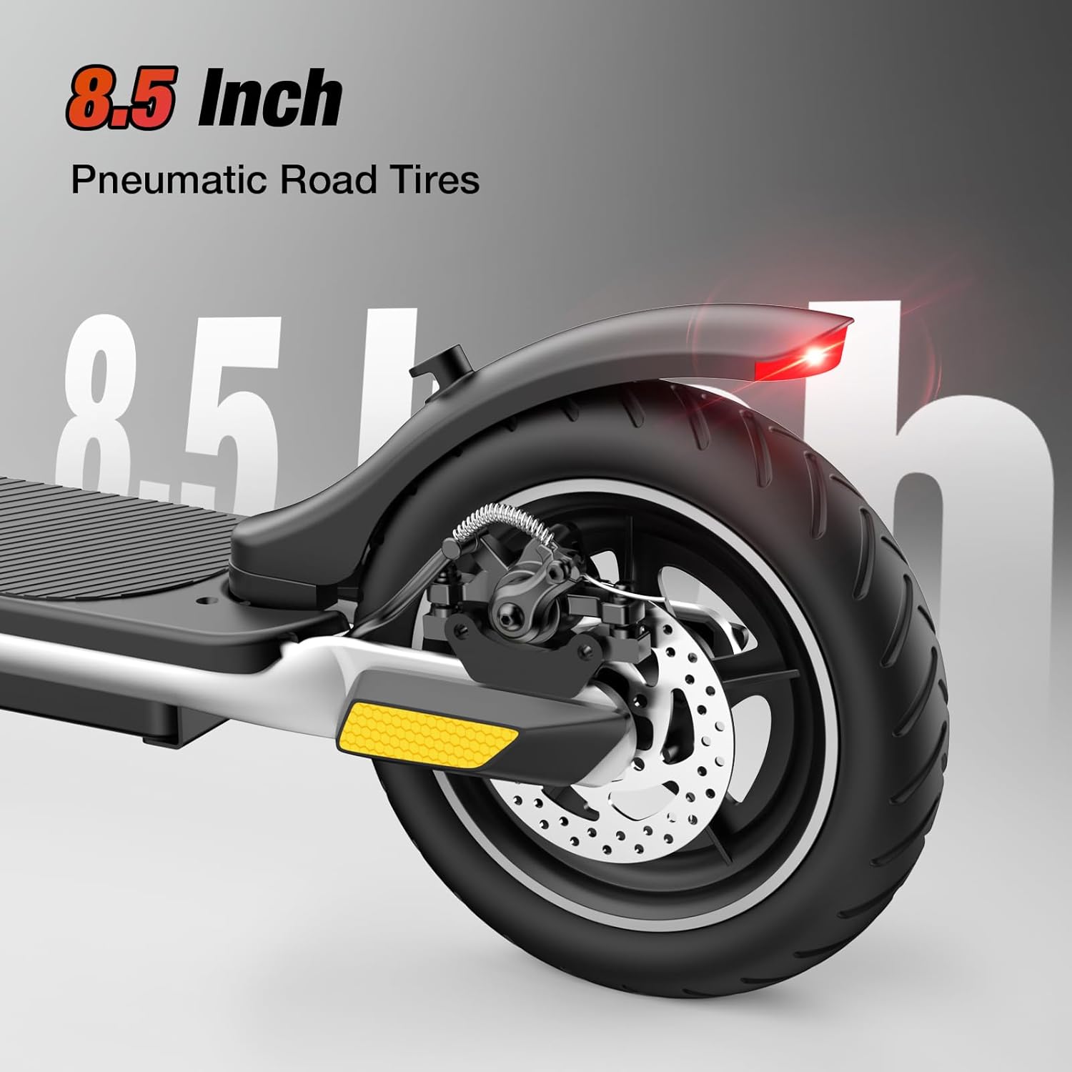 iScooter Electric Scooter for Adults & Teens, 500/650 Peak Power, Up to 15/18/25 Miles Range, 19/22/25 MPH Top Speed, Cruise Control, Dual Braking System, Foldable E-Scooter for Commuting & Campus Use - Image 5