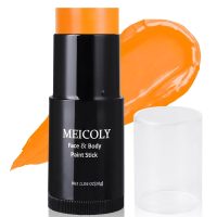 MEICOLY Orange Face Body Paint Stick(1.06 Oz),Cream Blendable Face Paint,Orange Eye Black Baseball/Softball,Sweatproof Waterproof Face Painting for Halloween Pumpkin Special Effects SFX Cosplay Makeup - Image 9