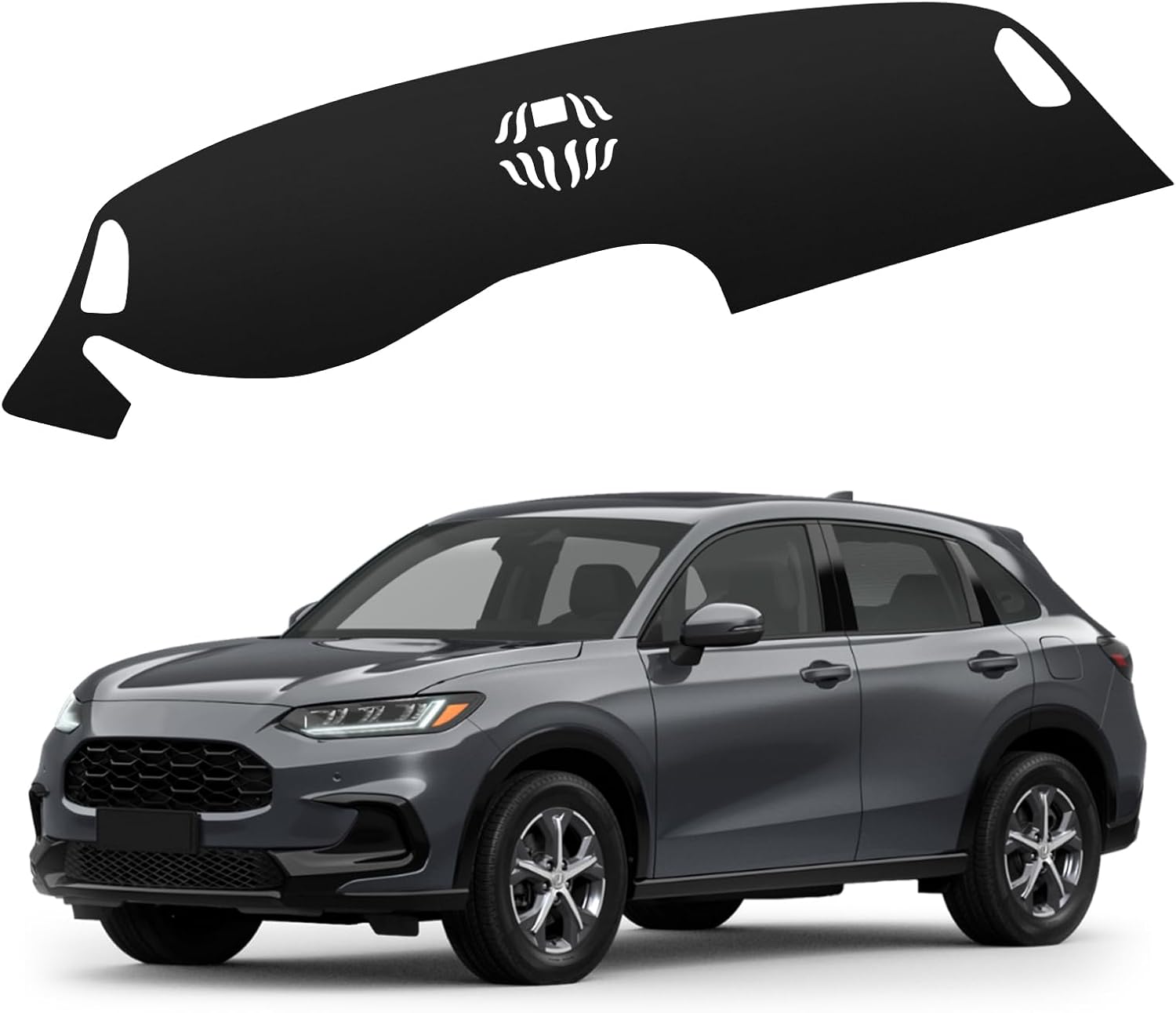 Upgraded Rubber Anti-Slip Dashboard Cover Fit for Honda HR-V 2023 2024 2025 hrv Accessories Non-Slip Carpet Sunshield Glare UV Rays Protector