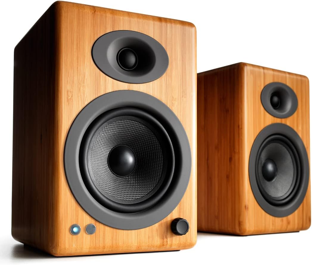 Audioengine A5+ Wireless Bluetooth Bookshelf Speakers - Premium 150W Stereo Speakers for Music, Gaming, Turntables, Home Theater Systems - Powerful Studio Monitors - Image 6