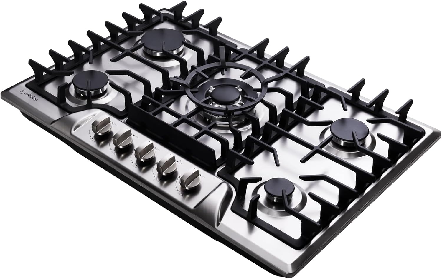 Gas Cooktop 30 Inch, Built-in 5 Burners Gas Stovetop Stainless Steel LPG/NG Convertible Gas Stove Dual Fuel Sealed Gas Cooktop - Image 5