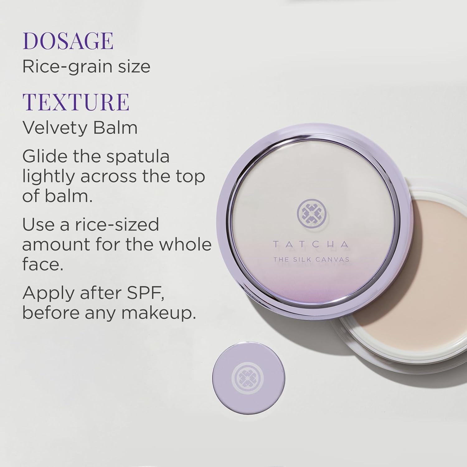 Tatcha The Silk Canvas | Poreless Primer for Face Makeup, Lasts Longer and Instantly Perfects Skin, 20 G | 0.7 oz - Image 4