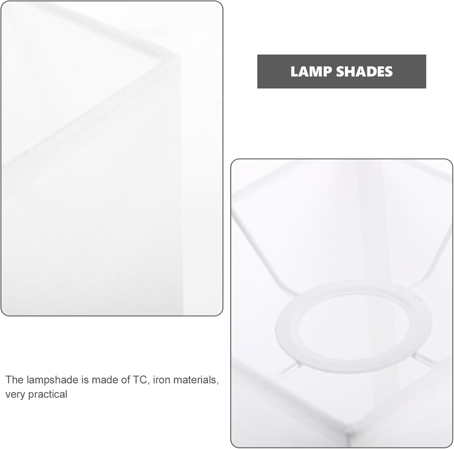 Lamp Shades for Table Lamps Square Shade E27 Rectangular Chandelier s Pendant Light Bulb Guard Clip On Cover Replacement - Image 7
