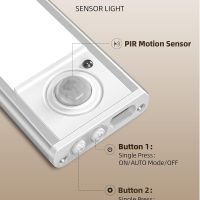 4-Pack Under Cabinet Lighting Wireless,LED Rechargeable Motion Sensor Light Indoor Battery Operated,3 Color Temps&Dimmable Closet Lights with Remote,Under Counter Lights for Kitchen Stairs - Image 7