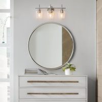 3-Light Bathroom Light Fixtures, Brushed Nickel Vanity Light, Bathroom Wall Lamp for Mirror Kitchen Bedroom Hallway Living Room Hallway - Image 8