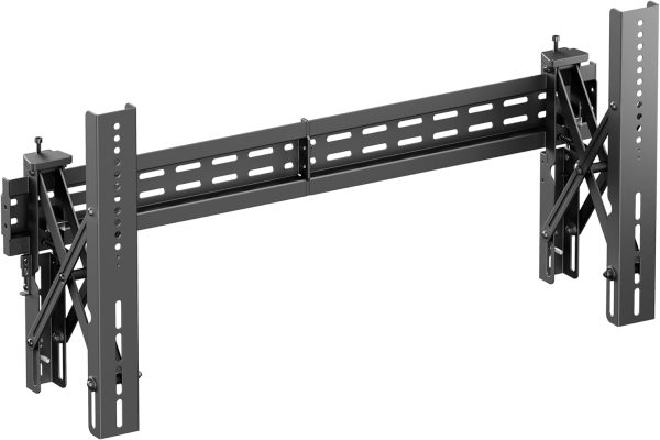 Mount Plus POP-48T Pop Out Video Wall Mount System for 37 to 70" TVs | TV Menu Board | Max VESA 600x400 | Commercial Grade 154 Lbs | Anti-Theft Protection | Full Extension to 8.7" (1 Pack)
