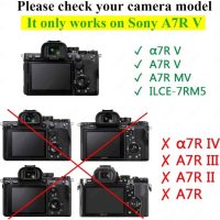 Screen Protector for Sony Alpha A7R V 7R V A7RV Camera & Hot Shoe Cover, 0.3mm 9H Hardness Tempered Glass Cover Anti-Scrach Anti-Fingerprint Anti-Bubble [3 Pack] - Image 3