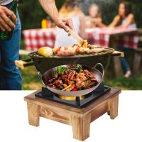 Jerliflyer Alcohol Wood Stove,Japanese Portable Stove Belly Stove for Outdoor Picnic for Soup Pot Roasting Pan Kettle - Image 7