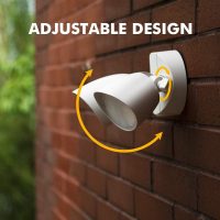 LUTEC 6222W 3500 Lumen 32 Watt 28 LED Dual-Head Floodlight Outdoor, Full Metal Design, Waterproof Exterior Security Wall Light for Patio, Garden, Yard-White - Image 8
