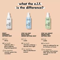 e.l.f. Dewy Coconut Setting Mist, Makeup Setting Spray For Hydrating & Conditioning Skin, Infused With Green Tea, Vegan & Cruelty-Free, 2.7 Fl Oz - Image 4