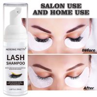 Mererke_Pretty Eyelash Extension Shampoo 50 ml + Brush - Eyelid Foaming Cleanser - Sensitive Paraben & Sulfate Free - Eyelash Wash and Lash Bath for Extensions - Salon Use and Home Care - Image 5