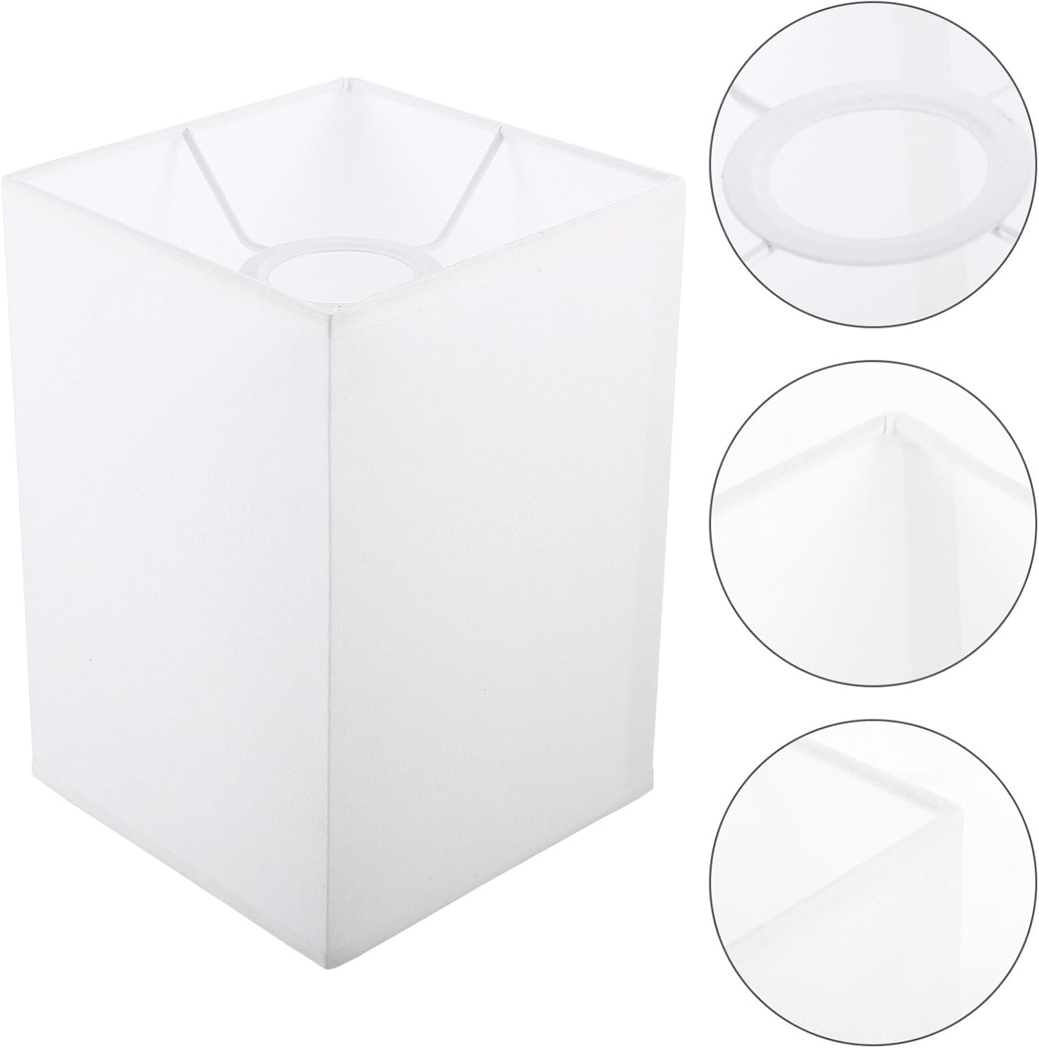 Lamp Shades for Table Lamps Square Shade E27 Rectangular Chandelier s Pendant Light Bulb Guard Clip On Cover Replacement - Image 6