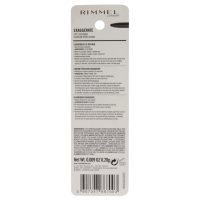 Rimmel London Exaggerate Waterproof Eye Definer Eyeliner, Highly Pigmented, Long-Wearing, Built-In Smudger, 212, Rich Brown, 0.01oz - Image 2