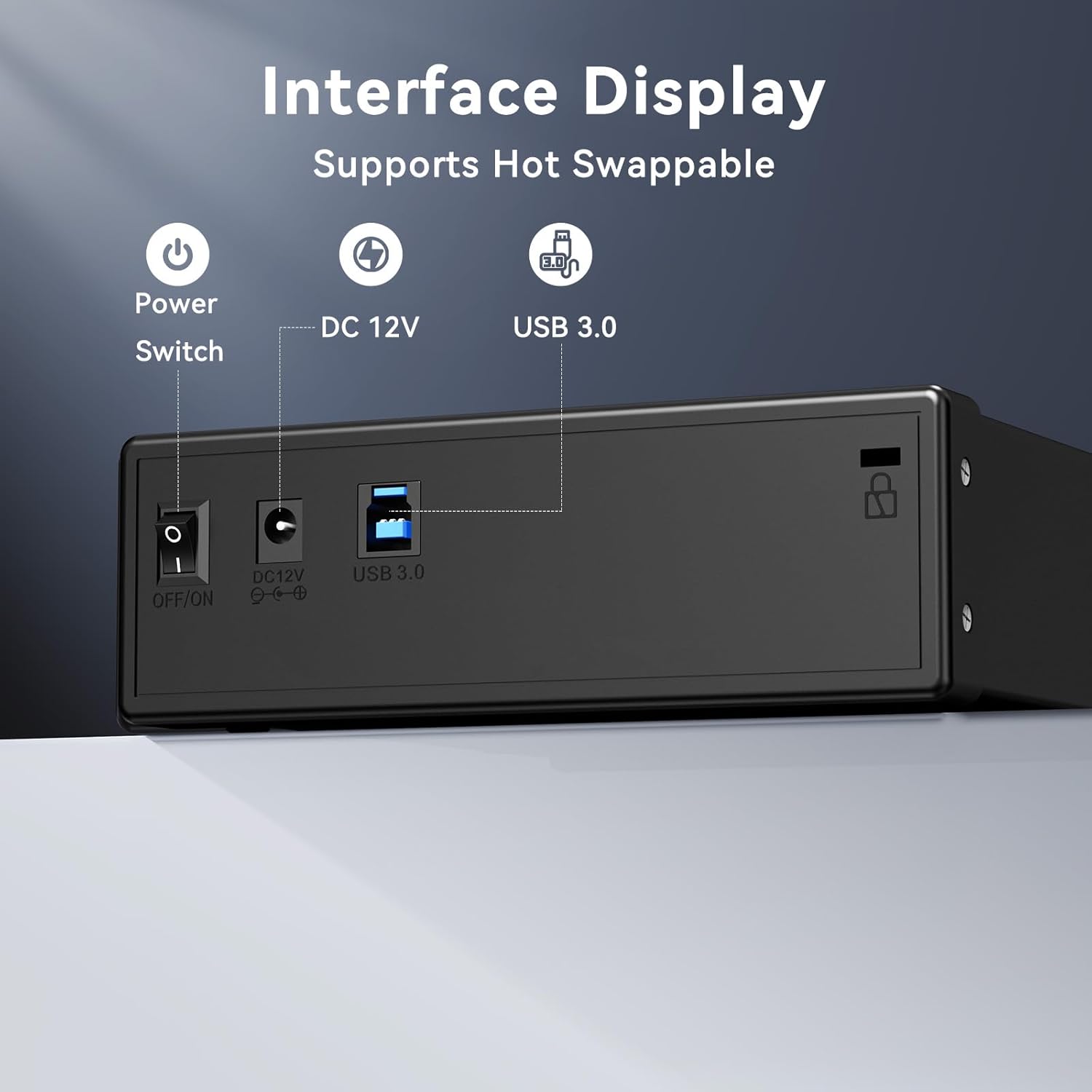 5.25" Blu-Ray/CD/DVD SATA Drive enclosure with USB A/C 3.0, 5.25 drive enclosure, Optical Drive Enclosure, Aluminum Alloy, Hot swappable(Optical Drive not included) - Image 3