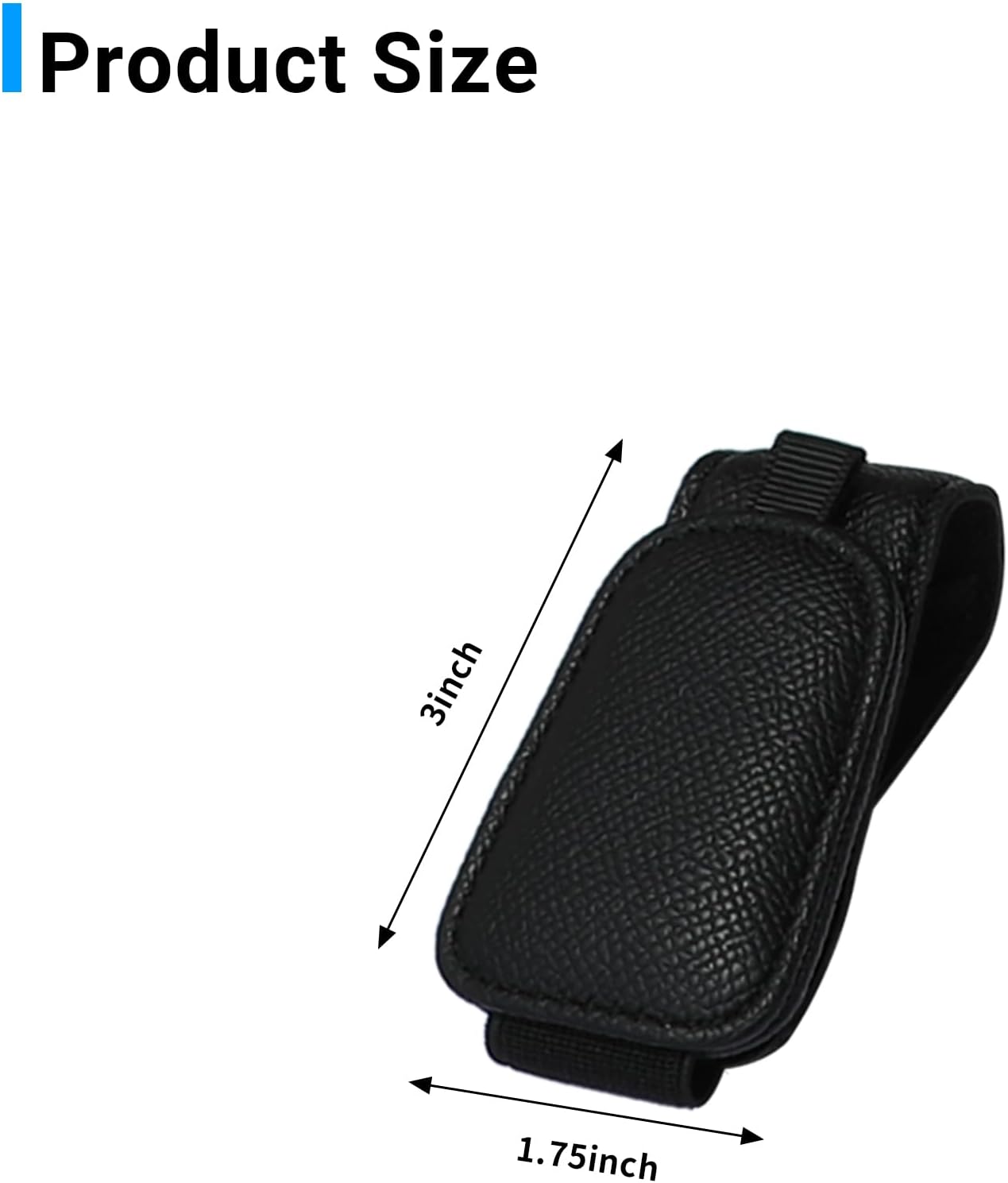 Yuoyar 2 Packs Magnetic Sunglass Holder for Car Visor - Universal Sunglasses Clip for Different Size Eyeglasses - Convenient Interior Car Accessories (Black) - Image 7