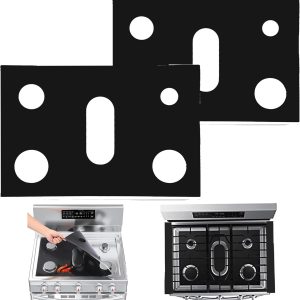 Stove Top Covers For Samsung Gas Range Burners Stove Guard Cover Reusable Washable Keep Stove Clean Stove Liners Stove Mat Non-Stick Mat Gas Stove Protectors 2 Pcs