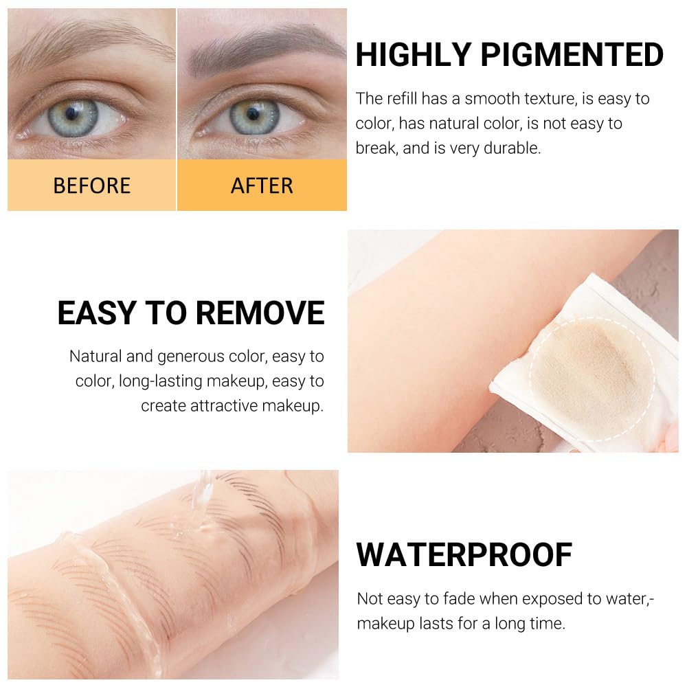 6Pcs Eyebrow Pencils for Women, Wooden Hard-Core Dark Brown Eyebrow and Eyeliner Pencil, Long Lasting Waterproof and Sweat-Proof, Beginner Makeup Brow Pencil,Create a Natural Eye Brow Makeup - Image 4
