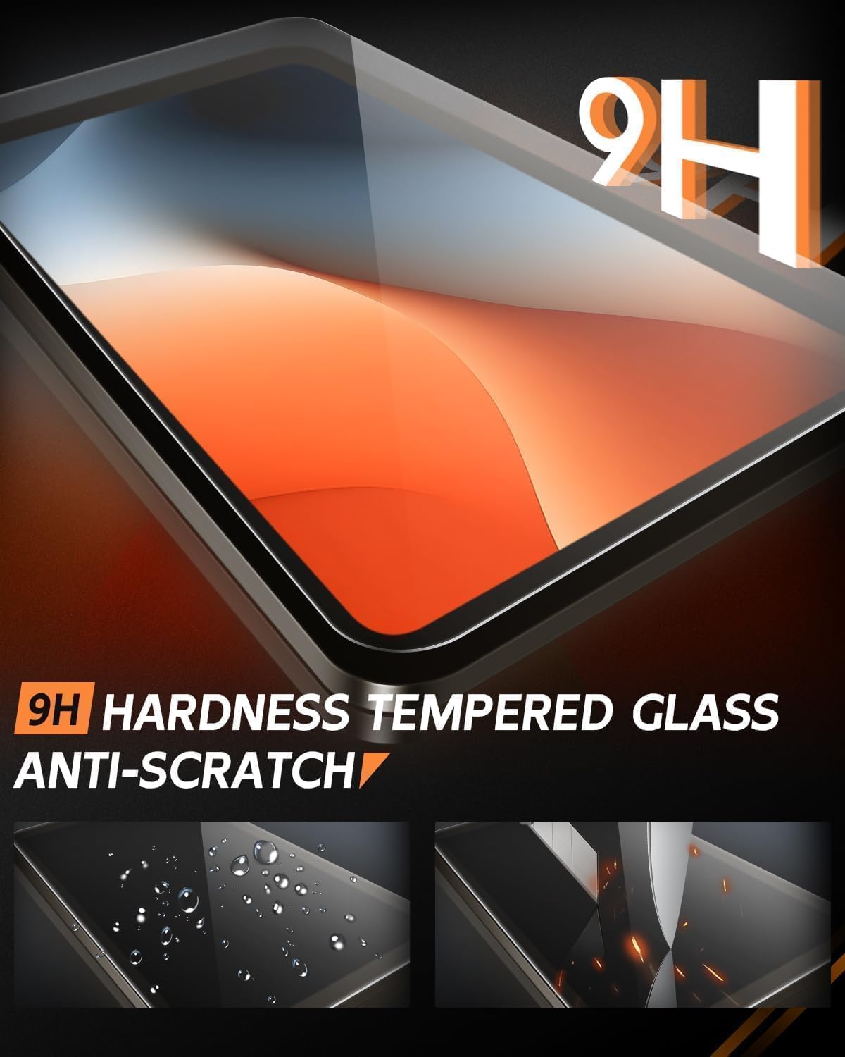 CDEFG Matte Anti Glare for 2023 2024 2025 Honda HR-V Screen Protector, 9 Inch Touchscreen, for HRV (LX, Sport, EX-L) Accessories Matte Tempered Glass - Image 5