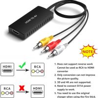 Dingsun HDMI to RCA Converter Adapter HDMI to Older TV Adapter for Apple TV,Roku, Fire Stick, DVD, Blu-ray Player ect. - Image 5