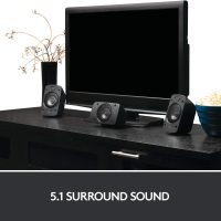 Logitech Z906 5.1 Surround Sound Speaker System - THX, Dolby Digital and DTS Digital Certified - Black - Image 2