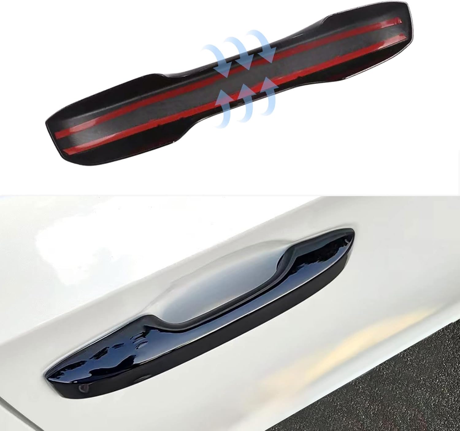 Door Handle Covers Trim Compatible with 11th Gen Civic Accessories, for Honda Civic 2022 2023 2024 2025, Accord/CR-V/HR-V 2023 2024 2025 with Smart Auto Lock - Glossy Black Car Decoration - Image 5